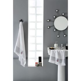 Taç Beşiktaş Beyaz 50x90 cm Yüz Havlusu