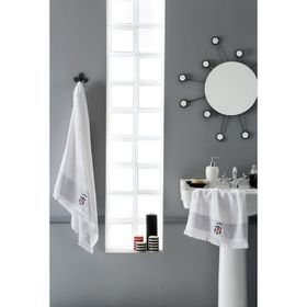 Taç Beşiktaş Beyaz Banyo Havlusu