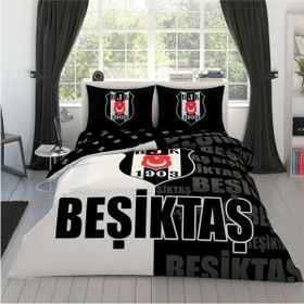 Taç Beşiktaş Parçalı Logo Lisanslı Çift Kişilik Nevresim Takımı