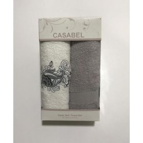 Taç Casabel 2'li Gri Havlu