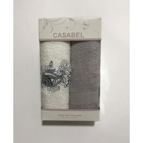 Taç Casabel 2'li Gri Havlu