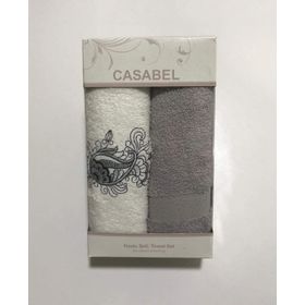 Taç Casabel 2'li Gri Havlu