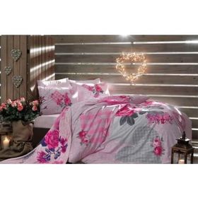 Taç Çift Kişilk Yatak Şalı Çift Kişilik Set Lavien Rose Nevresim Takımı