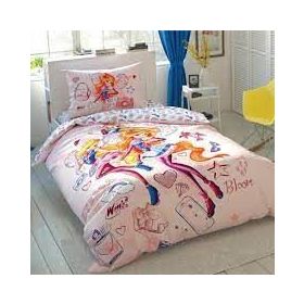Taç Complete Set Winx Kapitoneli Complete Set Kapitoneli Tek Kişilik Nevresim Takımı