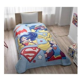 Taç DC Süper Hero Girl Lisanslı Çocuk Tek Kişilik Battaniye