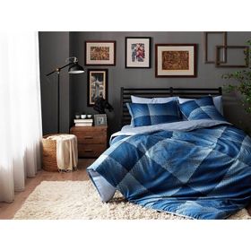 Taç Dijital Saten King Size Tess Yorgan Seti