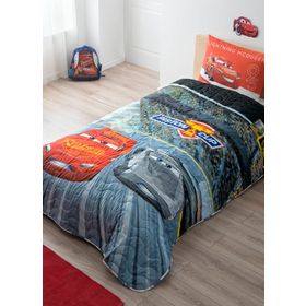 Taç Disney Cars 3 Tek Kişilik Yatak Örtüsü