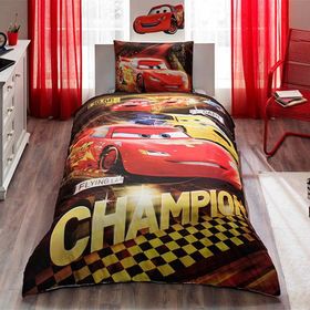 Taç Dısney Cars Champıon Lisanslı Tek Kişilik Nevresim Takımı