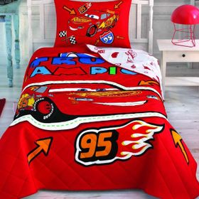 Taç Disney Cars Champion Lisanslı Tek Kişilik Yatak Örtüsü