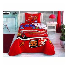 Taç Disney Cars Champion Lisanslı Tek Kişilik Yatak Örtüsü