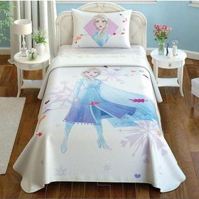 Taç Disney Frozen 2 Elsa Lisanslı 100x200 cm Pike Takımı