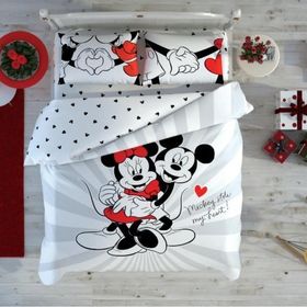 Taç Disney Mickey & Minnie Love Çift Kişilik Nevresim Takımı