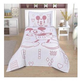 Taç Disney Mickey Mouse Lisanslı Jakar Yatak Örtüsü
