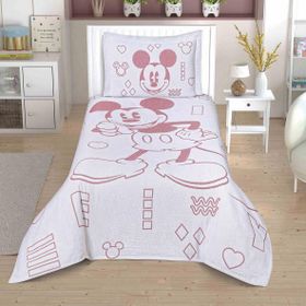 Taç Disney Mickey Mouse Lisanslı Jakar Yatak Örtüsü