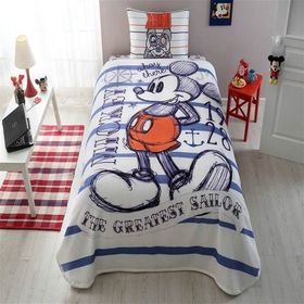 Taç Disney Mickey Mouse Sailor Tek Kişilik Pike Takımı
