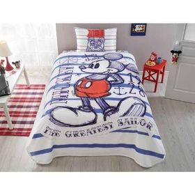 Taç Disney Mickey Mouse Sailor Tek Kişilik Pike Takımı