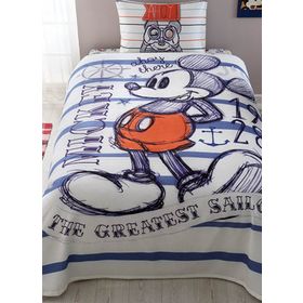Taç Disney Mickey Mouse Sailor Tek Kişilik Pike Takımı