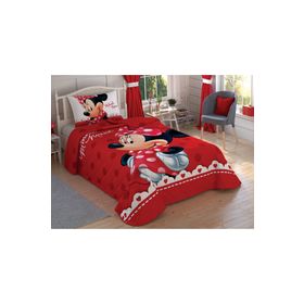 Taç Disney Minnie Lovely Lisanlı Yatak Örtüsü