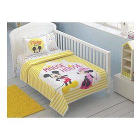Taç Disney Minnie Mickey Baby Pamuk Lisanslı Bebek Pike Takımı