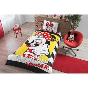Taç Disney Minnie Mickey Çek Canlandır Çift Kişilik Nevresim Takımı