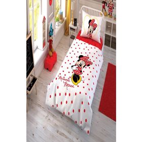 Taç Disney Minnie Mouse Pamuk Lisanslı Çek Canlandır Nevresim Takımı