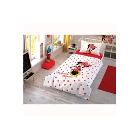 Taç Disney Minnie Mouse Pamuk Lisanslı Çek Canlandır Nevresim Takımı