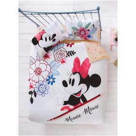 Taç Disney Minnie Mouse Watercolour Çift Kişilik Nevresim Takımı