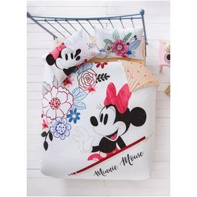 Taç Disney Minnie Mouse Watercolour Çift Kişilik Nevresim Takımı