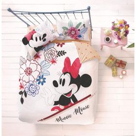 Taç Disney Minnie&Mickey Watercolor Desenli Çift Kişilik Nevresim Takımı