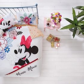 Taç Disney Minnie&Mickey Watercolor Desenli Çift Kişilik Nevresim Takımı