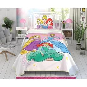 Taç Disney Princess Pamuk Lisanslı Çok Renkli Pike Takımı