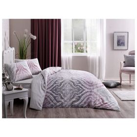 Taç Divina King Size Ranforce Lila Çift Kişilik Nevresim Takımı