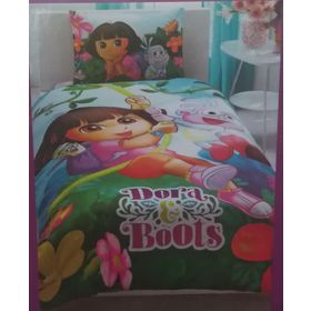Taç Dora And Boots Tek Kişilik Nevresim Takımı