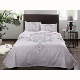 Taç Elegance Lila Tek Kişilik Pike Takımı