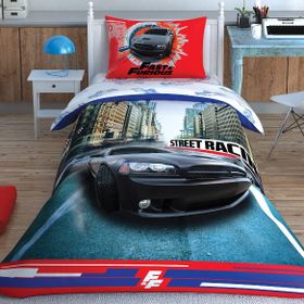 Taç Fast and Furious Lisanslı Tek Kişilik Nevresim Takımı