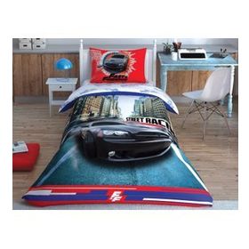 Taç Fast and Furious Lisanslı Tek Kişilik Nevresim Takımı