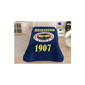 Taç Fb Fenerbahçe Klasik Logo Tek Kişilik Lisanslı Battaniye