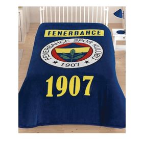 Taç Fb Fenerbahçe Klasik Logo Tek Kişilik Lisanslı Battaniye