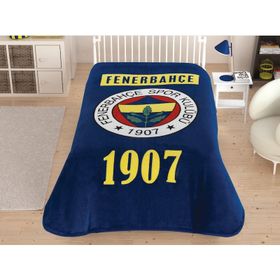 Taç Fb Fenerbahçe Klasik Logo Tek Kişilik Lisanslı Battaniye