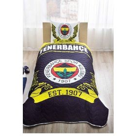 Taç Fenerbahçe Logo Tek Kişilik Yatak Örtüsü Takımı