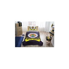 Taç Fenerbahçe Logo Tek Kişilik Yatak Örtüsü Takımı