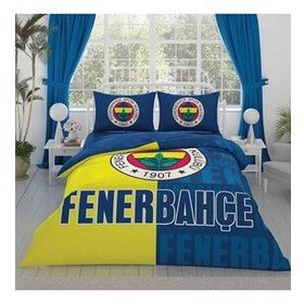 Taç Fenerbahçe Parçalı Logo Lisanslı Çift Kişilik Nevresim Takımı
