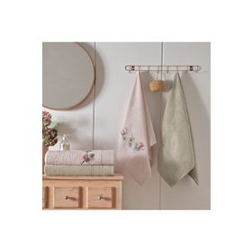 Taç Floret Bambu Somon Camel Hamam Seti