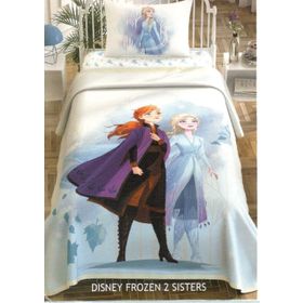 Taç Frozen 2 Sisters Lisanslı Tek Kişilik Pike Takımı
