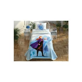 Taç Frozen 2 Sisters Tek Kişilik Pike Takımı