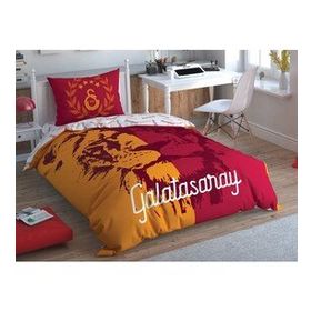 Taç Galatasaray Aslan Logo Lisanslı Tek Kişilik Nevresim Takımı Set