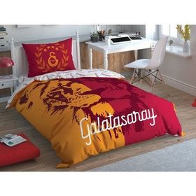 Taç Galatasaray Aslan Logo Lisanslı Tek Kişilik Nevresim Takımı Set