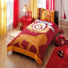 Taç Galatasaray Logo Lisanslı Tek Kişilik Nevresim Takımı