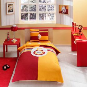 Taç Galatasaray Logo Lisanslı Tek Kişilik Nevresim Takımı