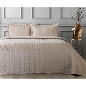Taç Glory Camel 250x260 cm Çift Kişilik Yatak Örtüsü
